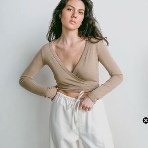Ozma Silk Wrap Top